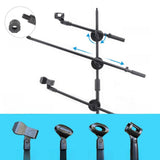 Maxbell Microphone Crossbar Arms Microphone Stand for Conference Video Calls Singing 20mm