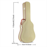 Maxbell 40'' 41'' Guitar Case Portable Hard Shell Case for Performance Exercise Show