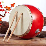 Maxbell Wooden Drum Toy Adjustable Strap Percussion Drum for Children Birthday Gifts