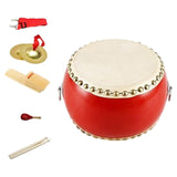 Maxbell Wooden Drum Toy Adjustable Strap Percussion Drum for Children Birthday Gifts