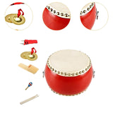 Maxbell Wooden Drum Toy Adjustable Strap Percussion Drum for Children Birthday Gifts