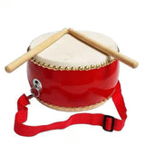 Maxbell Wooden Drum Toy Adjustable Strap Percussion Drum for Children Birthday Gifts