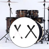 Maxbell Drum Stick Brushes Wave Drum Brush for Stage Performance Jazz Folk Rock Band White