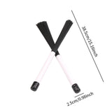 Maxbell Drum Stick Brushes Wave Drum Brush for Stage Performance Jazz Folk Rock Band White