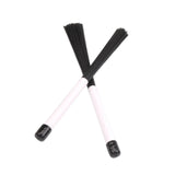 Maxbell Drum Stick Brushes Wave Drum Brush for Stage Performance Jazz Folk Rock Band White