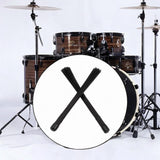 Maxbell Drum Stick Brushes Wave Drum Brush for Stage Performance Jazz Folk Rock Band Black