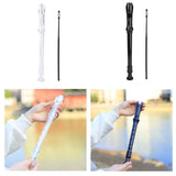 Maxbell Soprano Recorder Instrument Flute 8 Hole Treble Flute Entertainment Clear