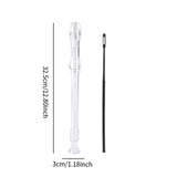 Maxbell Soprano Recorder Instrument Flute 8 Hole Treble Flute Entertainment Clear