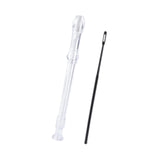 Maxbell Soprano Recorder Instrument Flute 8 Hole Treble Flute Entertainment Clear