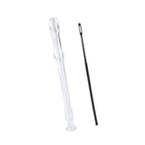 Maxbell Soprano Recorder Instrument Flute 8 Hole Treble Flute Entertainment Clear