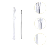 Maxbell Soprano Recorder Instrument Flute 8 Hole Treble Flute Entertainment Clear