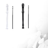 Maxbell Soprano Recorder Instrument Flute 8 Hole Treble Flute Entertainment Clear