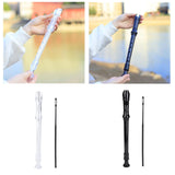 Maxbell Soprano Recorder Instrument Flute 8 Hole Treble Flute Entertainment Clear