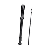 Maxbell Soprano Recorder Instrument Flute 8 Hole Treble Flute Entertainment Black