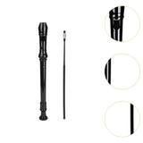 Maxbell Soprano Recorder Instrument Flute 8 Hole Treble Flute Entertainment Black