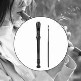 Maxbell Soprano Recorder Instrument Flute 8 Hole Treble Flute Entertainment Black