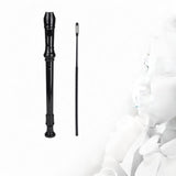Maxbell Soprano Recorder Instrument Flute 8 Hole Treble Flute Entertainment Black