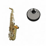 Maxbell Alto Saxophone Mute Accessory Music Sound Dampener for Beginners Silver
