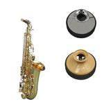Maxbell Alto Saxophone Mute Accessory Music Sound Dampener for Beginners Silver