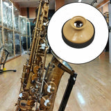Maxbell Alto Saxophone Mute Accessory Music Sound Dampener for Beginners Brown
