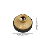 Maxbell Alto Saxophone Mute Accessory Music Sound Dampener for Beginners Brown