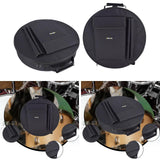 Maxbell Drum Bag Backpack with Carry Handle Drummers Adjustable Straps Carrying Case 40cmx10cm