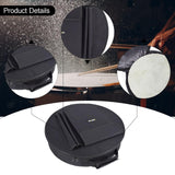 Maxbell Drum Bag Backpack with Carry Handle Drummers Adjustable Straps Carrying Case 40cmx10cm