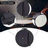 Maxbell Drum Bag Backpack with Carry Handle Drummers Adjustable Straps Carrying Case 50cmx10cm