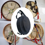 Maxbell Round Gong Bag Tambourine Case Versatile for Percussion Instrument Thickened