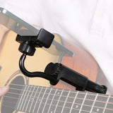 Maxbell Guitar Phone Holder Mount Black Phone Clamp for 6-10cm Thick Guitars/ukulele