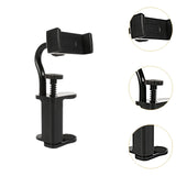 Maxbell Guitar Phone Holder Mount Black Phone Clamp for 6-10cm Thick Guitars/ukulele