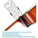 Maxbell Guitar Phone Holder Mount Black Phone Clamp for 6-10cm Thick Guitars/ukulele