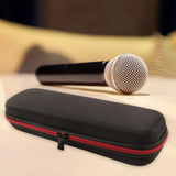 Maxbell Handheld Microphone Case with Carry Handle Shockproof EVA Portable Organizer