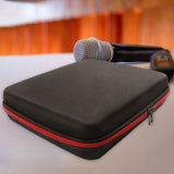 Maxbell Microphone Case Box with Separate Interiors Organizer for KTV Karaoke Travel