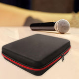 Maxbell Microphone Case Box with Separate Interiors Organizer for KTV Karaoke Travel