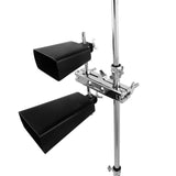 Maxbell Bass Drum Cowbell with Clamp Kids Instrument for Concert Celebration Wedding