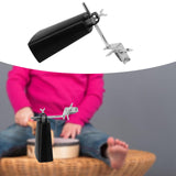 Maxbell Bass Drum Cowbell with Clamp Kids Instrument for Concert Celebration Wedding