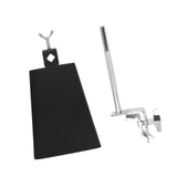 Maxbell Bass Drum Cowbell with Clamp Kids Instrument for Concert Celebration Wedding