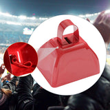 Maxbell Metal Cowbell 2.91x2.36x2.95inch Cow Bell for Graduation Baseball Team Party Red