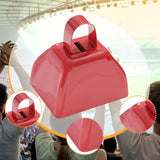 Maxbell Metal Cowbell 2.91x2.36x2.95inch Cow Bell for Graduation Baseball Team Party Red