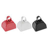 Maxbell Metal Cowbell 2.91x2.36x2.95inch Cow Bell for Graduation Baseball Team Party Red