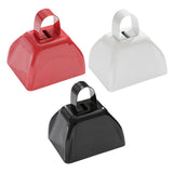Maxbell Metal Cowbell 2.91x2.36x2.95inch Cow Bell for Graduation Baseball Team Party Red