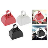 Maxbell Metal Cowbell 2.91x2.36x2.95inch Cow Bell for Graduation Baseball Team Party Red