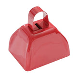 Maxbell Metal Cowbell 2.91x2.36x2.95inch Cow Bell for Graduation Baseball Team Party Red