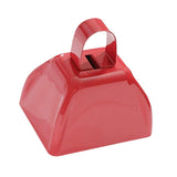 Maxbell Metal Cowbell 2.91x2.36x2.95inch Cow Bell for Graduation Baseball Team Party Red