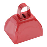 Maxbell Metal Cowbell 2.91x2.36x2.95inch Cow Bell for Graduation Baseball Team Party Red