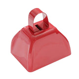Maxbell Metal Cowbell 2.91x2.36x2.95inch Cow Bell for Graduation Baseball Team Party Red