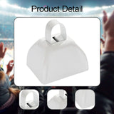 Maxbell Metal Cowbell 2.91x2.36x2.95inch Cow Bell for Graduation Baseball Team Party White