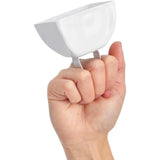 Maxbell Metal Cowbell 2.91x2.36x2.95inch Cow Bell for Graduation Baseball Team Party White