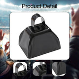 Maxbell Metal Cowbell 2.91x2.36x2.95inch Cow Bell for Graduation Baseball Team Party Black